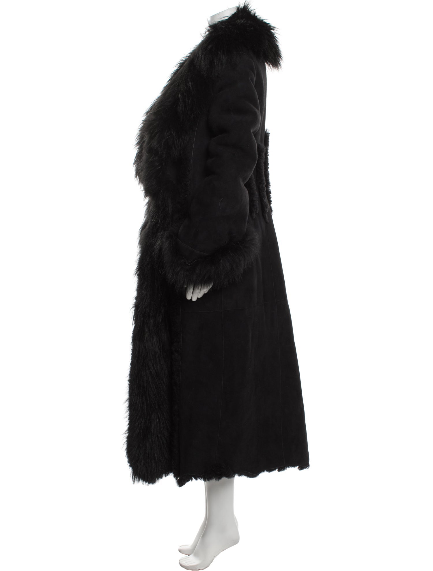 Gabriela Hearst Lamb Leather Faux Fur Coat