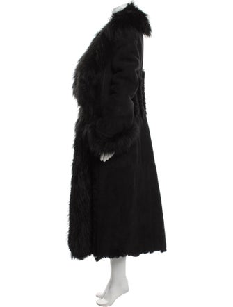 Gabriela Hearst Lamb Leather Faux Fur Coat