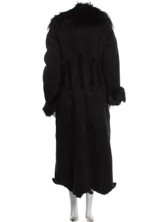 Gabriela Hearst Lamb Leather Faux Fur Coat