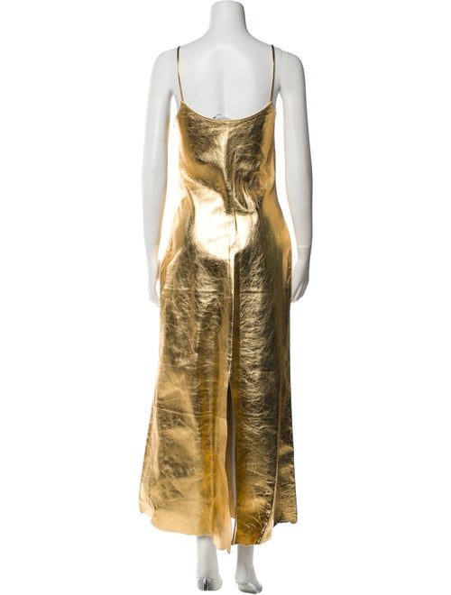 Gabriela Hearst Lamb Leather Long Dress