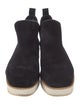 Gabriela Hearst Suede Fur Trim Chelsea Boots
