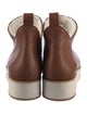 Gabriela Hearst Leather Fur Trim Boots