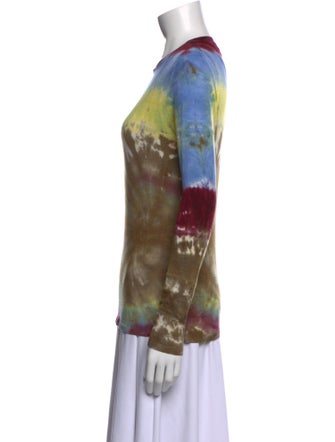 Gabriela Hearst Tie-Dye Print Crew Neck Sweater