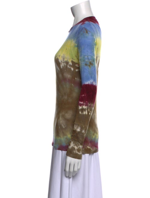 Gabriela Hearst Tie-Dye Print Crew Neck Sweater