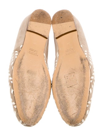 Gabriela Hearst Suede Whipstitch Trim Loafers
