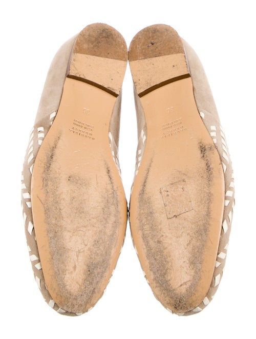 Gabriela Hearst Suede Whipstitch Trim Loafers