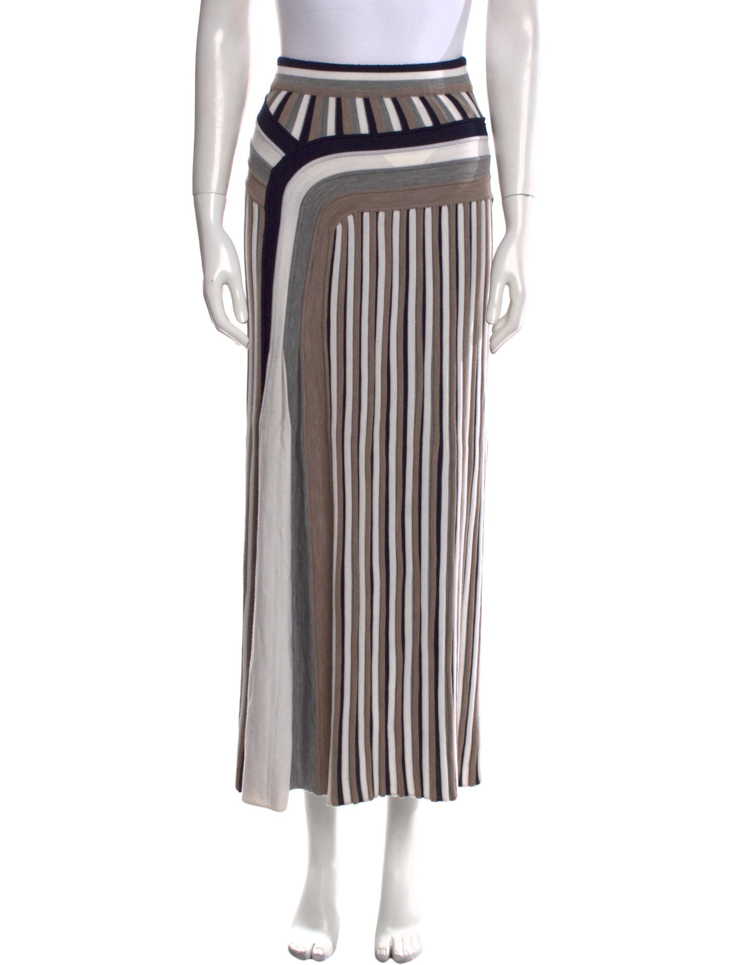 Gabriela Hearst Virgin Wool Midi Length Skirt