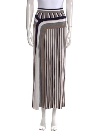 Gabriela Hearst Virgin Wool Midi Length Skirt