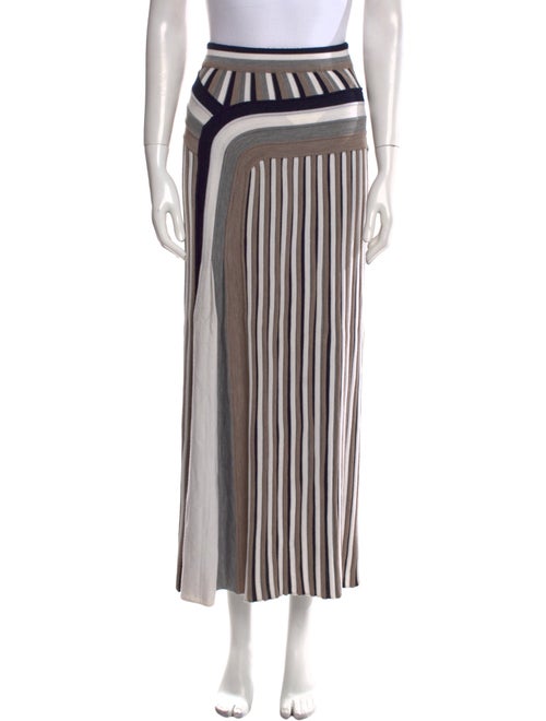 Gabriela Hearst Virgin Wool Midi Length Skirt