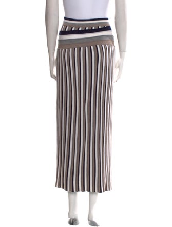 Gabriela Hearst Virgin Wool Midi Length Skirt