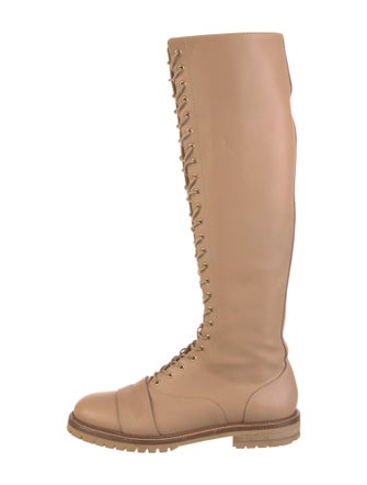 Gabriela Hearst Leather Lace-Up Boots