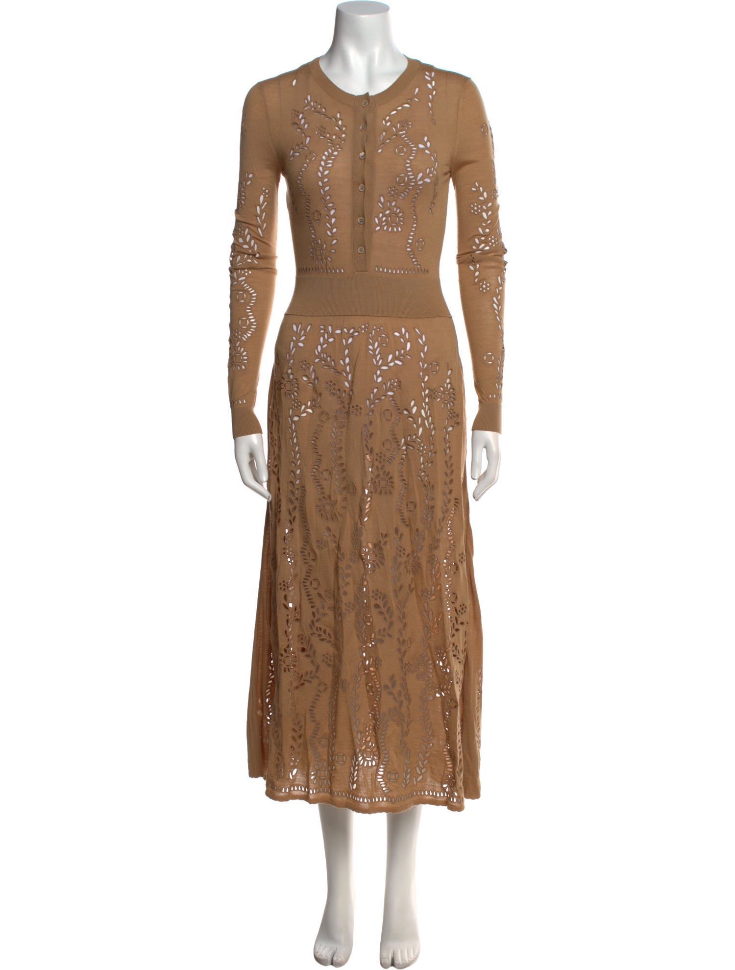 Gabriela Hearst Crew Neck Long Dress