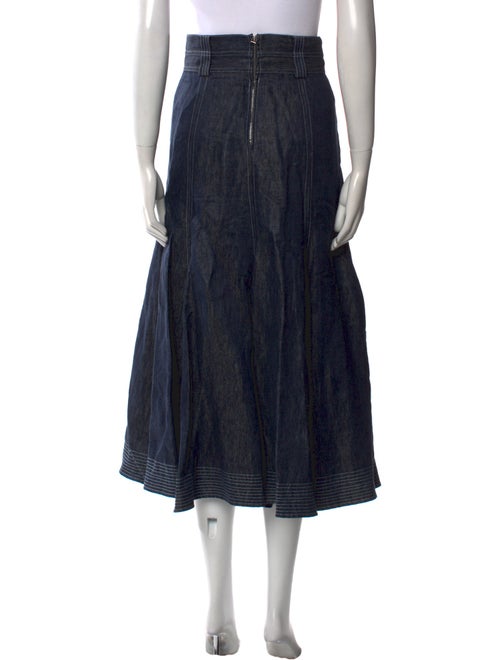 Gabriela Hearst Linen Midi Length Skirt