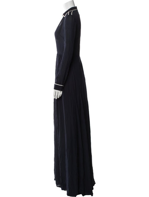 Gabriela Hearst V-Neck Long Dress