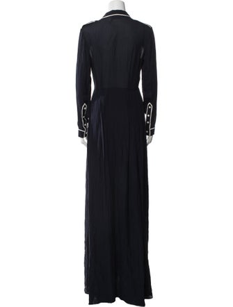 Gabriela Hearst V-Neck Long Dress