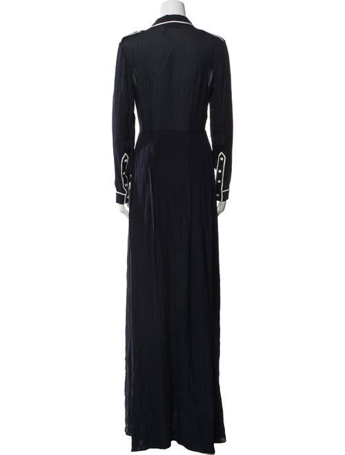 Gabriela Hearst V-Neck Long Dress