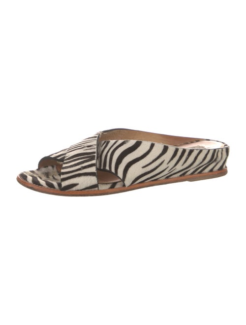 Gabriela Hearst Ponyhair Animal Print Slides