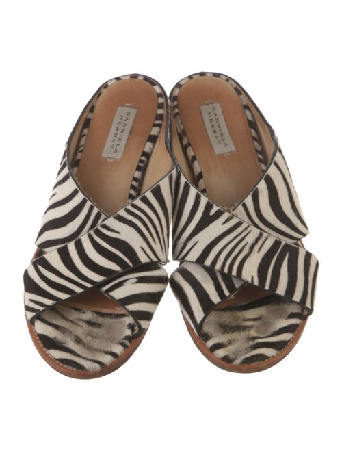 Gabriela Hearst Ponyhair Animal Print Slides