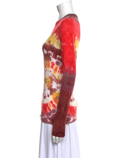 Gabriela Hearst Cashmere Tie-Dye Print T-Shirt