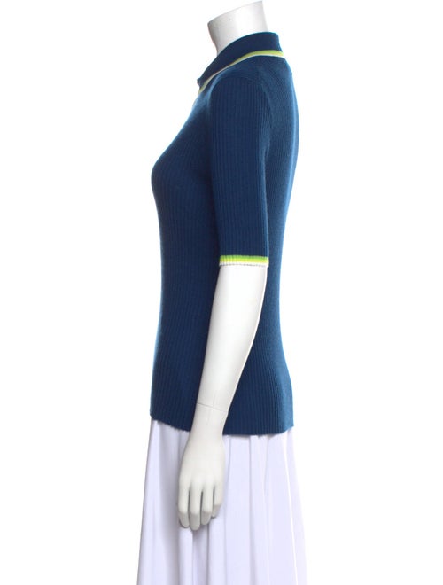 Gabriela Hearst Cashmere Three-Quarter Sleeve Polo