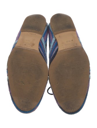 Gabriela Hearst Striped Bow Accents Loafers