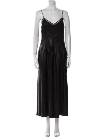 Gabriela Hearst Lambskin Long Dress