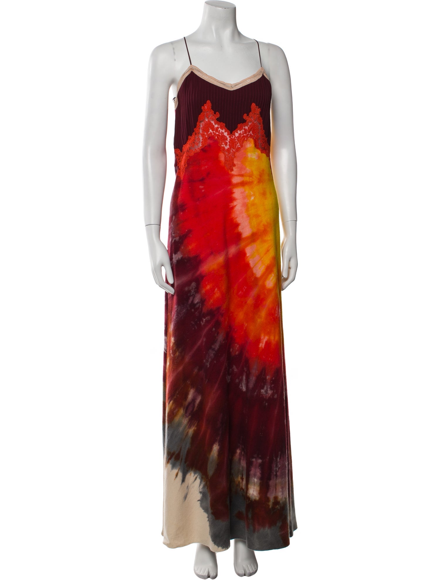 Gabriela Hearst Tie-Dye Print Long Dress