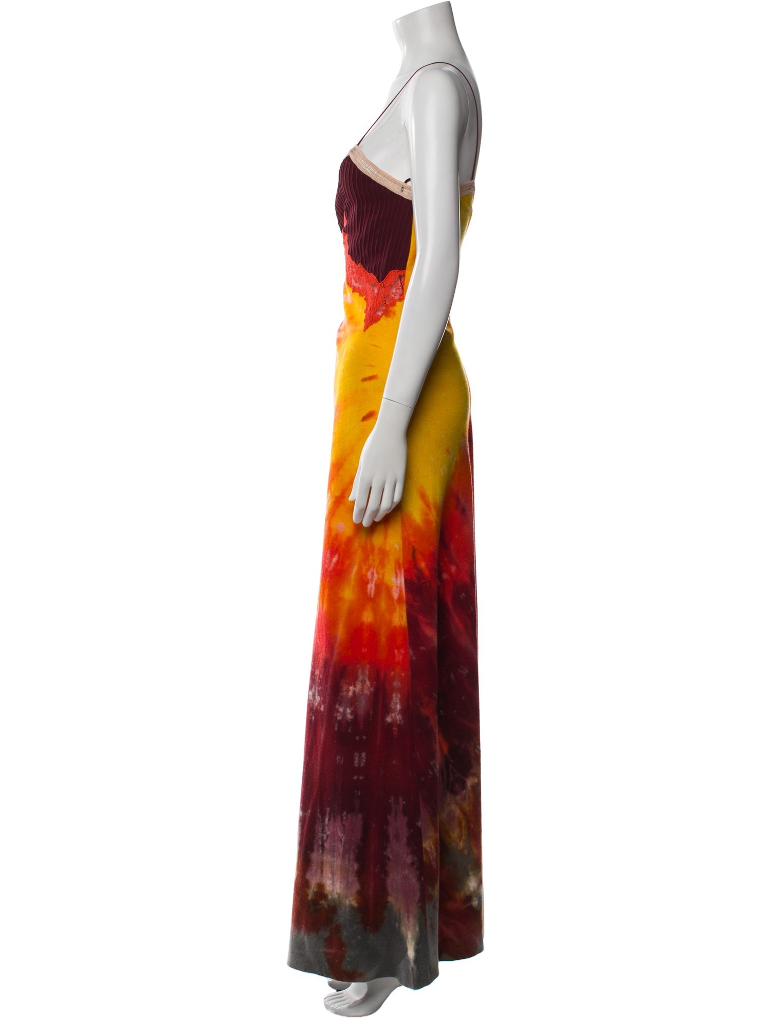 Gabriela Hearst Tie-Dye Print Long Dress