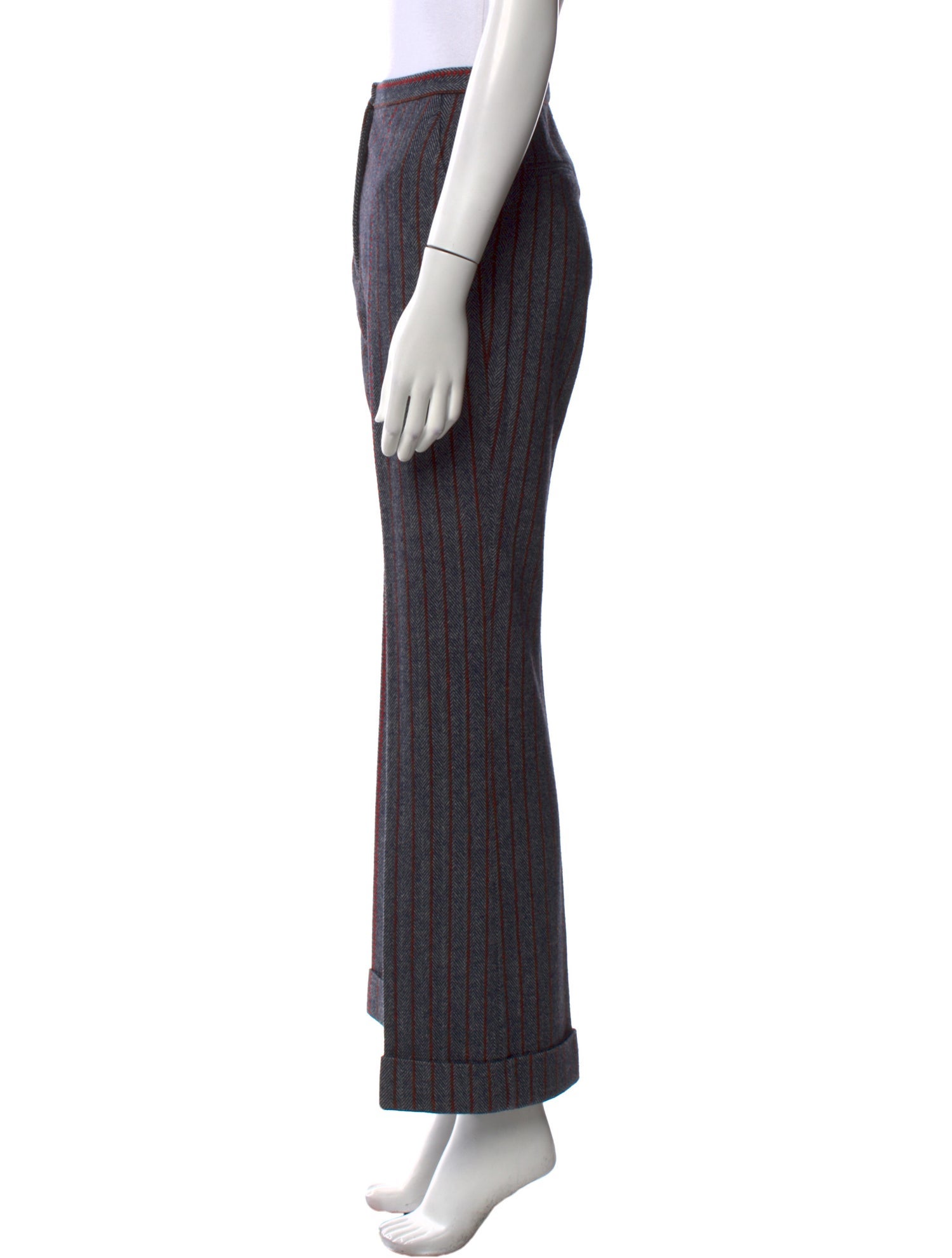 Gabriela Hearst Striped Wide Leg Pants
