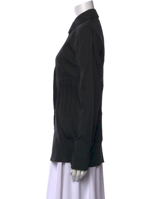 Gabriela Hearst Linen Long Sleeve Button-Up Top