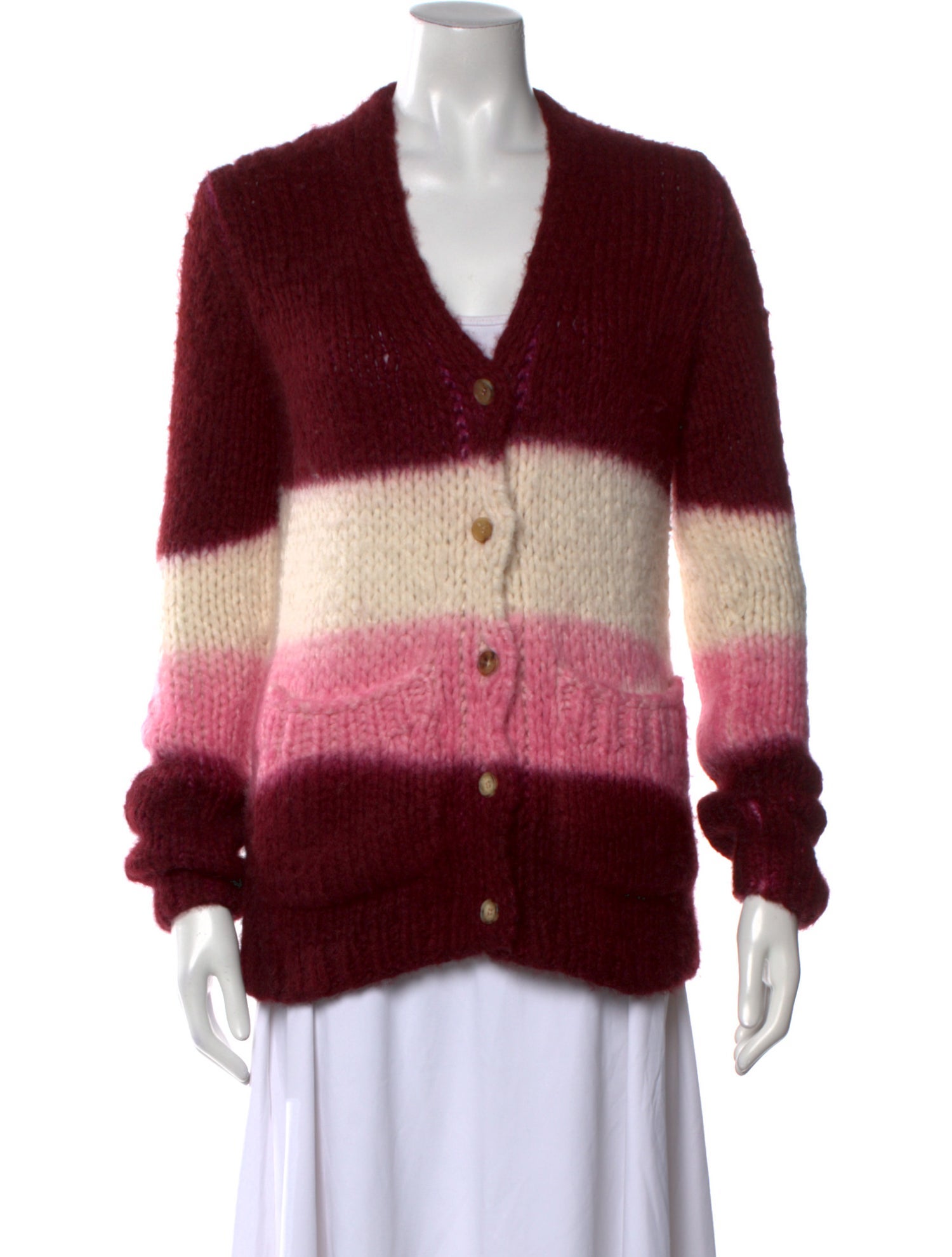 Gabriela Hearst Cashmere Colorblock Pattern Sweater