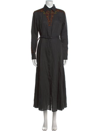 Gabriela Hearst Linen Long Dress