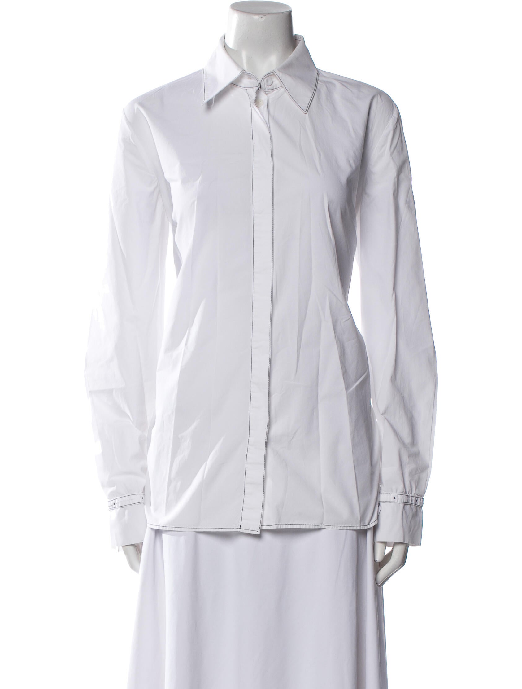 Gabriela Hearst Long Sleeve Button-Up Top w/ Tags