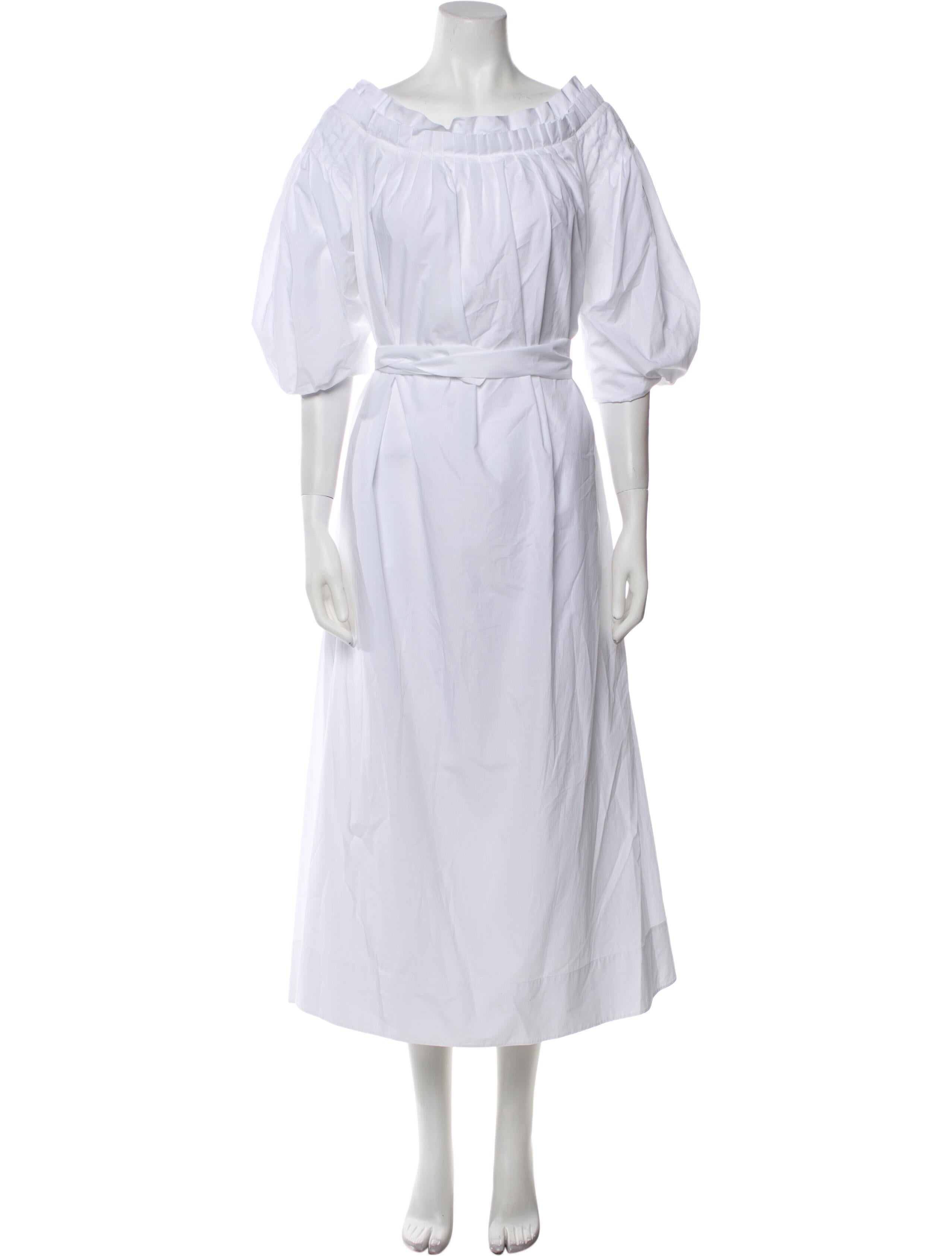 Gabriela Hearst Scoop Neck Long Dress