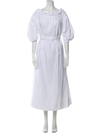 Gabriela Hearst Scoop Neck Long Dress