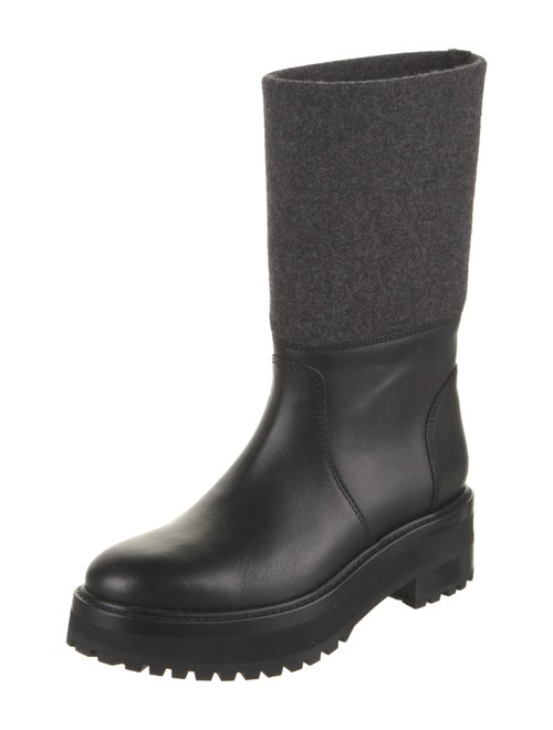 Gabriela Hearst Leather Rain Boots