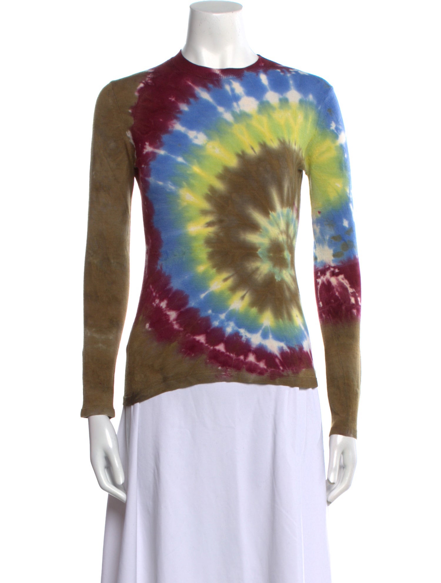 Gabriela Hearst Cashmere Tie-Dye Print Sweatshirt