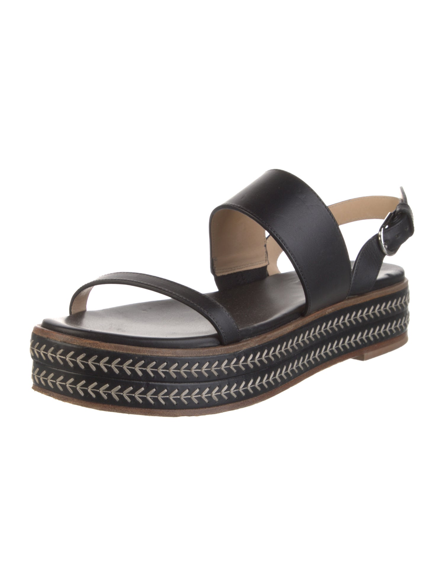 Gabriela Hearst Leather Slingback Sandals