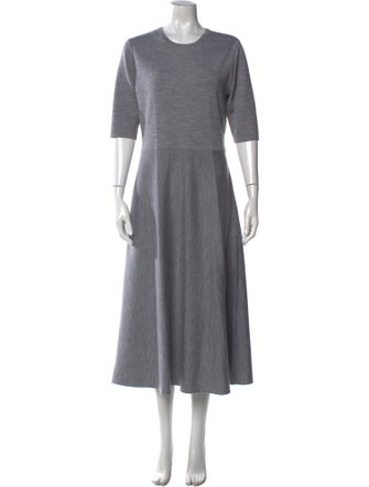 Gabriela Hearst Crew Neck Long Dress