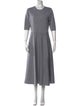 Gabriela Hearst Crew Neck Long Dress