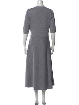 Gabriela Hearst Crew Neck Long Dress