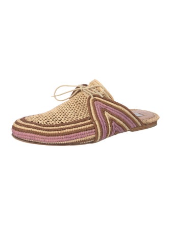 Gabriela Hearst Raffia Striped Mules