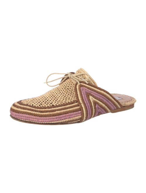 Gabriela Hearst Raffia Striped Mules