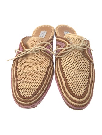 Gabriela Hearst Raffia Striped Mules