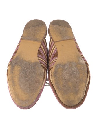 Gabriela Hearst Raffia Striped Mules