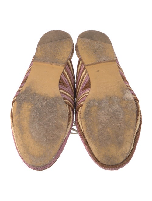 Gabriela Hearst Raffia Striped Mules