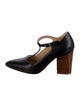 Gabriela Hearst Leather T-Strap Pumps