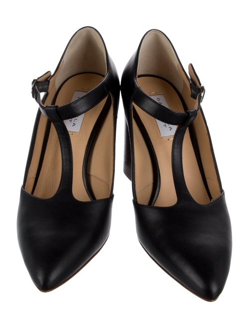Gabriela Hearst Leather T-Strap Pumps