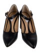 Gabriela Hearst Leather T-Strap Pumps