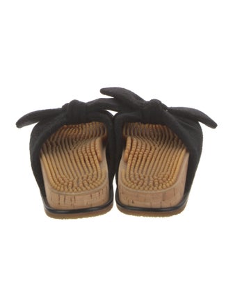 Gabriela Hearst Felt Bow Accents Slides
